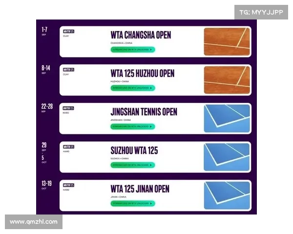 WTA宣布新增中国五站125系列赛 长沙红土赛将于九月开打 WTA宣布新增中国五站125系列赛 长沙红土赛将于九月开打